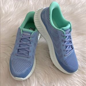 Skechers Women's Blue Athletic slip on Shoes